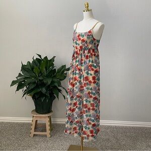 Floral Maxi Dress with Spaghetti Straps